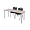 Kee Rectangle Tables > Training Tables > Kee Table & Chair Sets, 66 W, 24 L, 29 H, Maple MT6624PLBPCM47BK - alternate 1